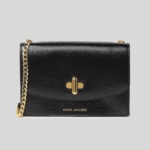 NWT Marc Jacobs The Turnlock Leather Crossbody Bag Black M0016669